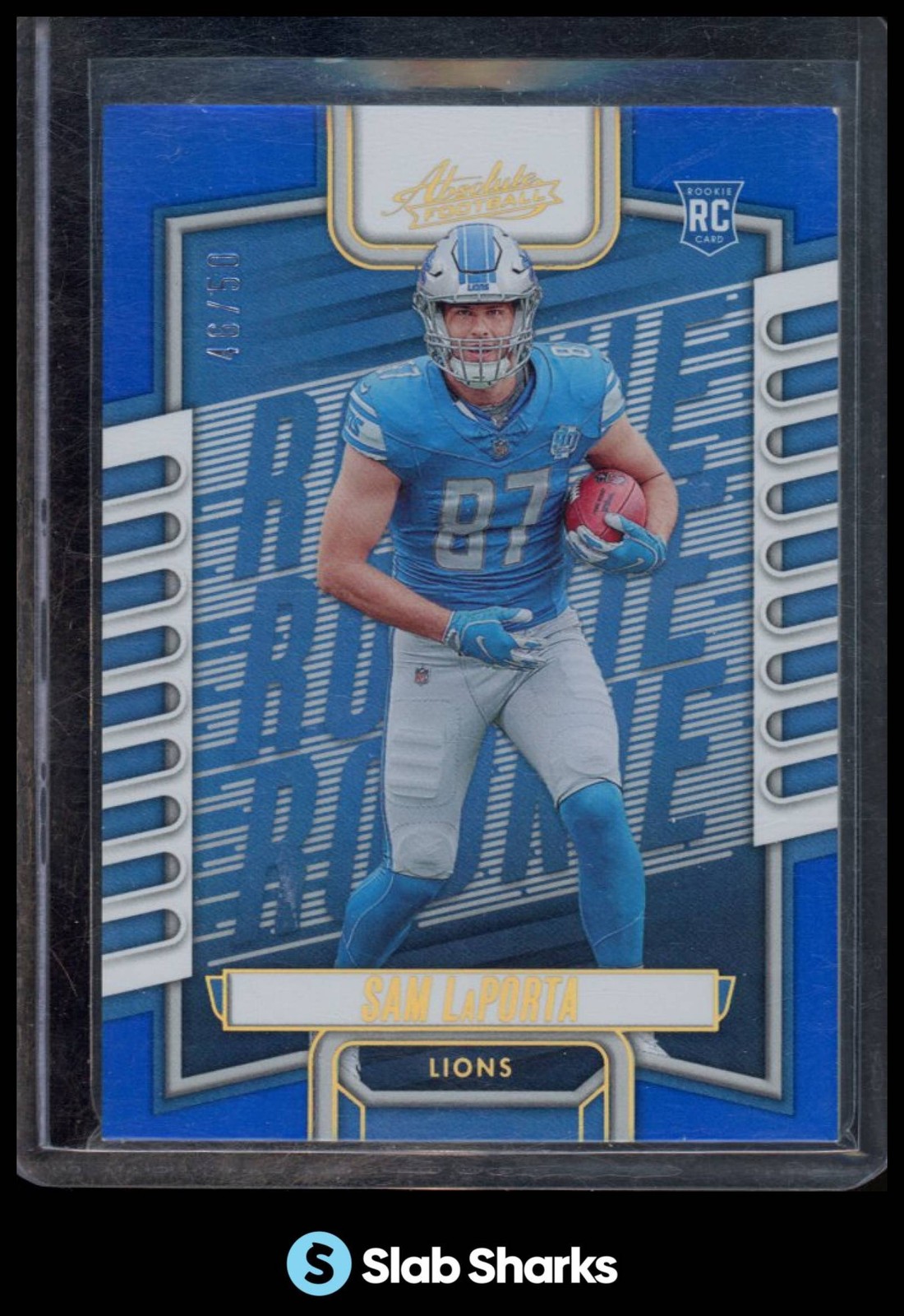 2023 PANINI ABSOLUTE #115 SAM LAPORTA SPECTRUM BLUE RC ROOKIE /50
