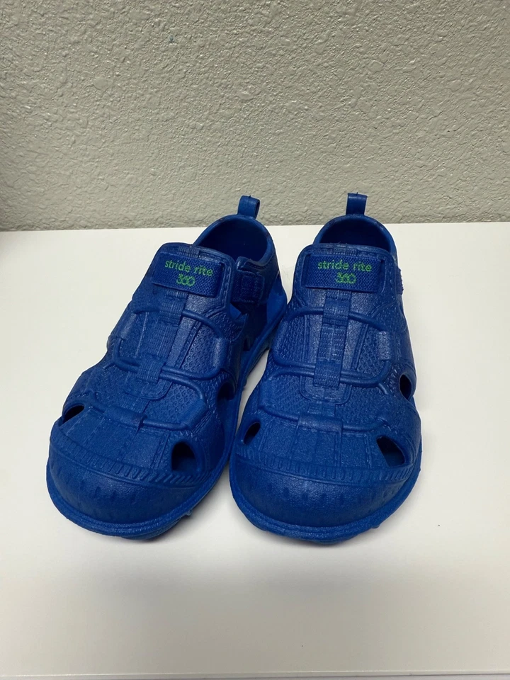 Sandálias slip on Stride Rite 360 masculinas tamanho 9 azul. Desgaste confortável. - Imagem 2 de 4