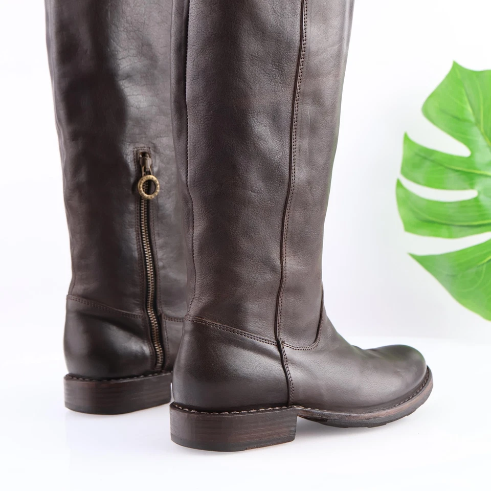 Botas de montar Fiorentini + Baker para mujer talla 37 7 altas cuero marrón Italia Foto 3 de 4