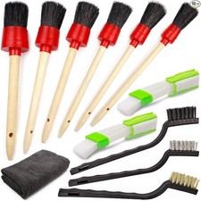 Complete Car Detailing Kit 12pc - Detail Brushes, 6 Detailing Brushes