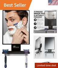 Fogless Shower Mirror - Anti-Fog Mirror - Adjustable Shaving Mirror with a Sq...