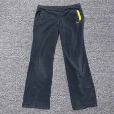 Vintage 90s Nike Fleece Athletic Pants Womens - Sz M/L Black
