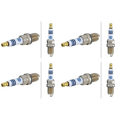 4x HELLA IRIDIUM PRO ZÜNDKERZEN 8EH 188 706-061 passend für 4-ZYLINDER ALFA