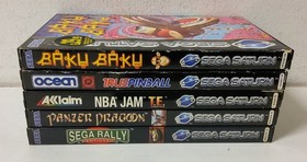5 x Sega Saturn Games Joblot - Panzer Dragoon Sega Rally NBA Jam Baku HV1.0245