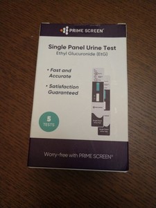 NEW Box of 5 Prime Screen EtG Alcohol Urine Tests Single Panel, Exp 8/26