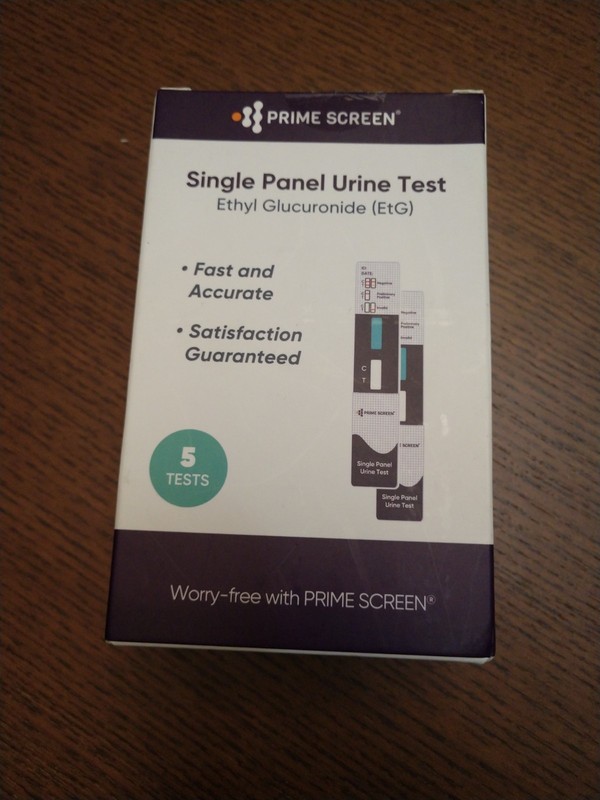 NEW Box of 5 Prime Screen EtG Alcohol Urine Tests Single Panel, Exp 8/26