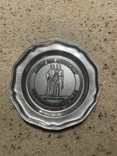 Kansas 125th anniversary plate- the pioneer couple