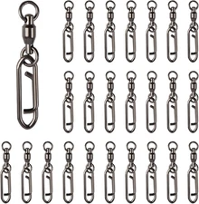 25Pcs Fishing Speed Clips Quick Change Fishing Snap Swivels Fishing Power Clips