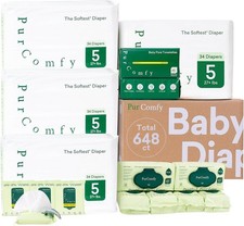 PurComfy 648-Count Baby Diapers  Wipes Bundle Diapers Size 5 