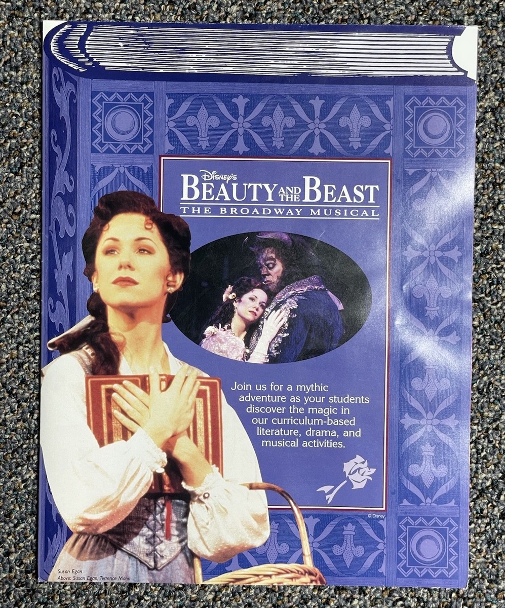 Disney Beauty And The Beast Broadway Musical Souvenir Program