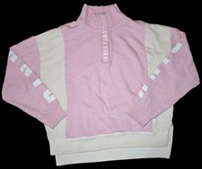 Victoria's Secret Pink Quarter Zip Pullover Sweatshirt Size Small sporty