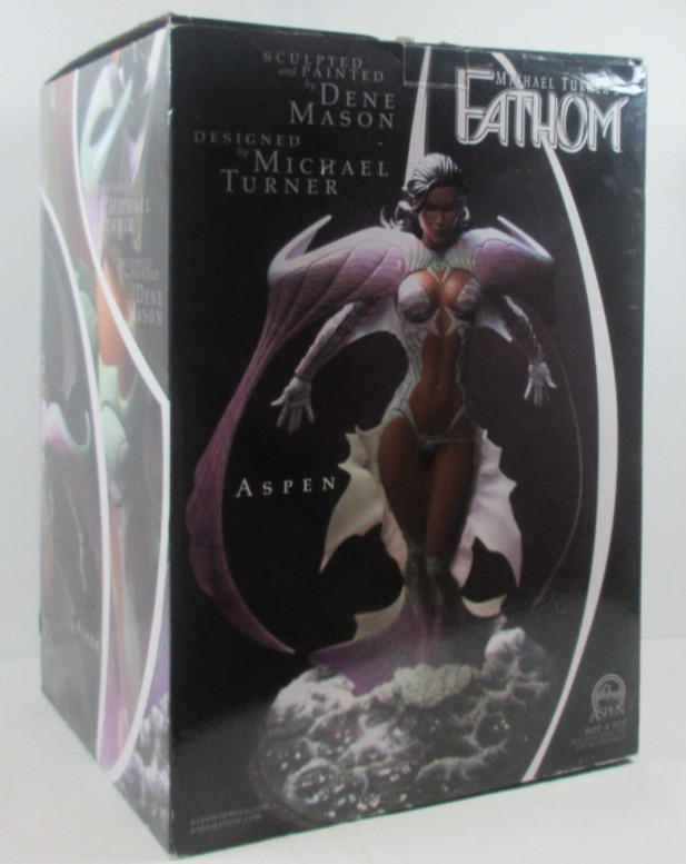 EXC Michael Turner's Fathom "ASPEN" 16" Limited Painted Sculpture (Broken Hair)
