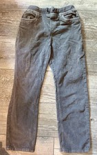 Hanna Andersson Boys Grey Corduroy Pull-on Pants Size 150/ 12