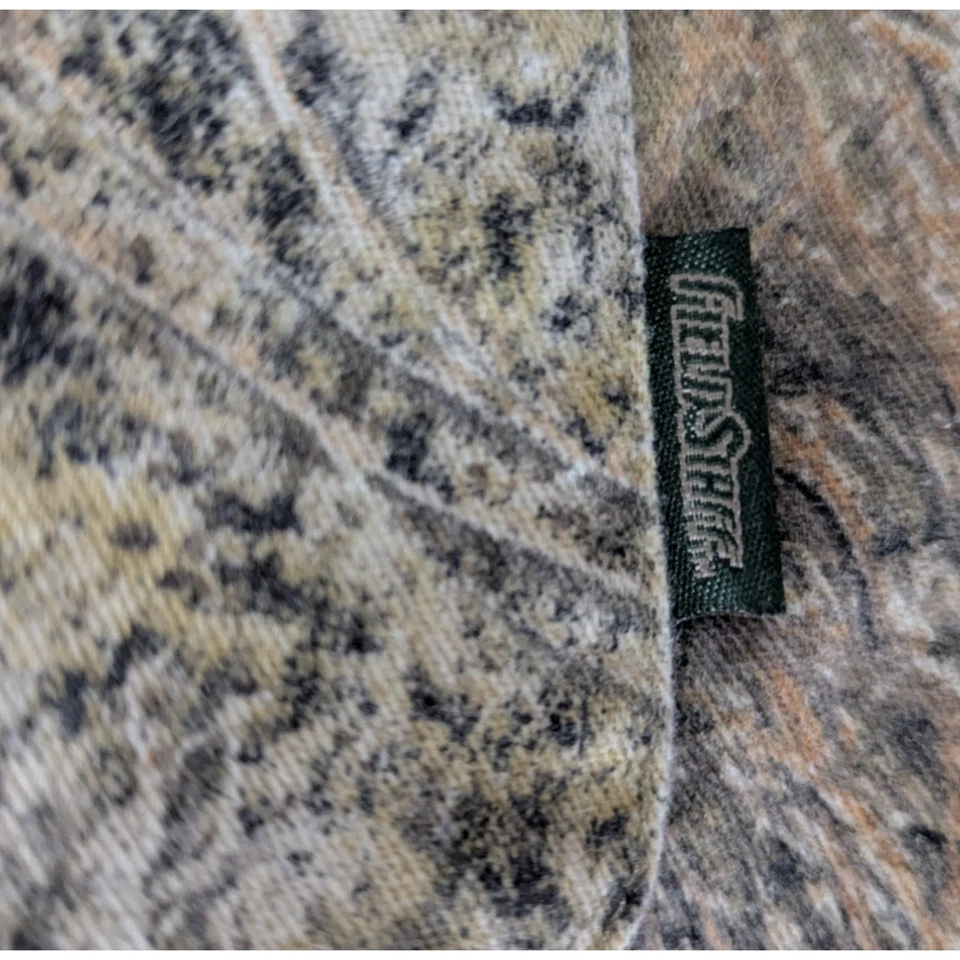 Mens Large Mossy Oak Brush FIELD STAFF Camo Shirt Camouflage Hunting wf640b - Image 3 of 4