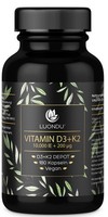 Vitamin D3 10.000 Ie + K2 MK7 200Mcg - 180 Kapseln - Vegan - Depot