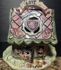 Blue Sky Clayworks LOVE HOUSE Glossy Pink Electric Candle Heather Goldminc NoBox