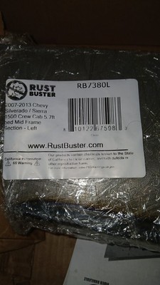 Rust Buster RB7380L LEFT Mid Frame Section for 07-13 Silverado/Sierra Crew Cab