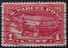 U.S. Used Stamp Scott #Q1 1c Parcel Post. Superb. Large Margins. A Gem!