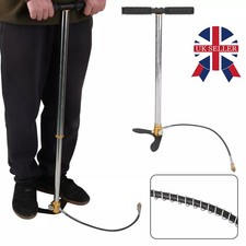 6000psi 3 STAGE AIR GUN RIFLE HAND PUMP FILLING STIRRUP CHARGER PCP AIRGUNS