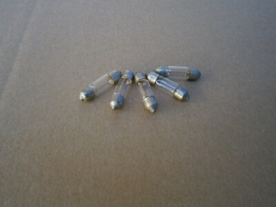 5x Glühlampe Soffitte  6V 3W S7 8x30mm 