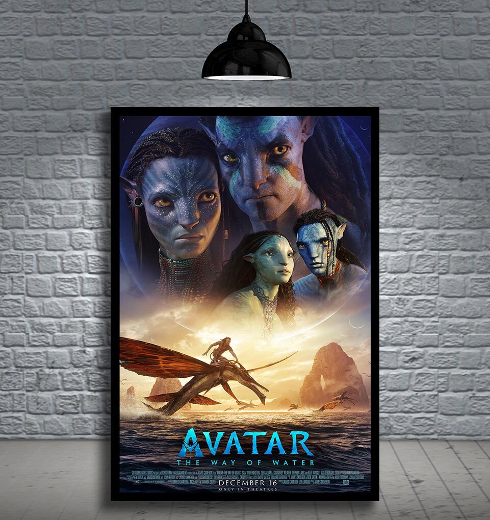 AVATAR THE WAY OF WATER 2022 FRAMED MOVIE POSTER PRINT CINEMA A1 & 60X40CM