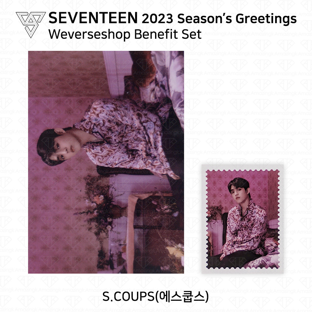 Seventeen 2023 Season's Greetings Mini Postcard Photo Seal Weverse