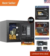Fireproof Money Safe Box with Sensor Light & Digital Keypad for Secure Storage