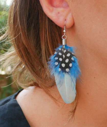 Handgefertigter Mode-Ohrschmuck Türkis