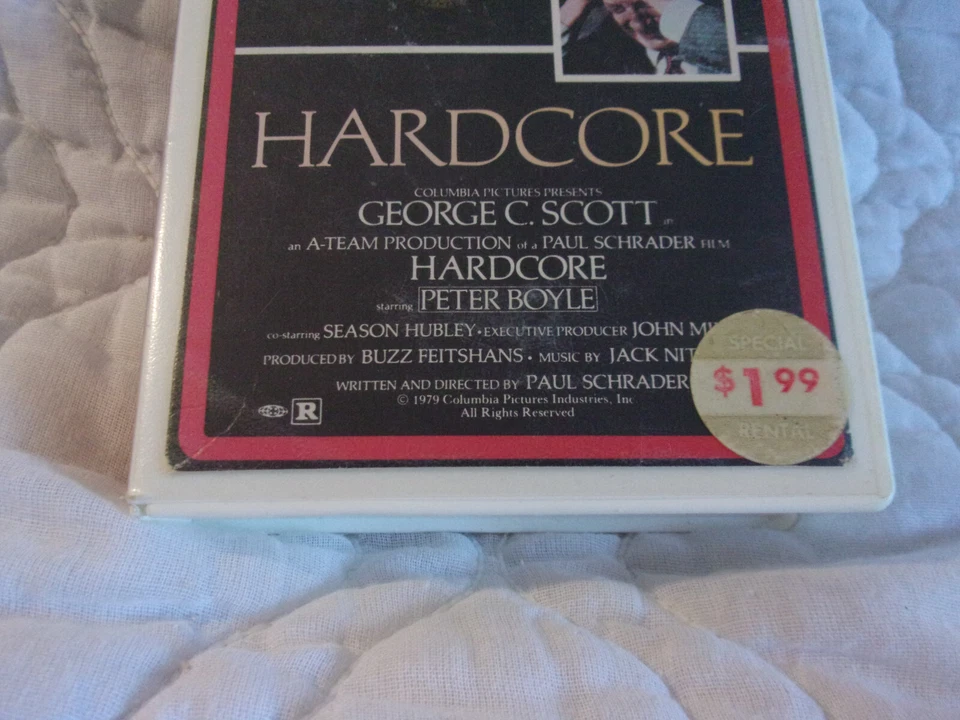 HARDCORE VHS GEORGE C. SCOTT PETER BOYLE SEASON HUBLEY PAUL SCHRADER 70'S DRAMA - Image 4 of 4