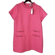 New Tuckernuck Pink Tweed Jackie Shift Dress XXXL Career Office Smart Casual