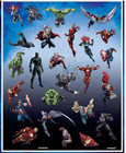 4 Sheet Marvel Epic Avengers Stickers Party Favors Supply Ironman Hulk 100 Ct