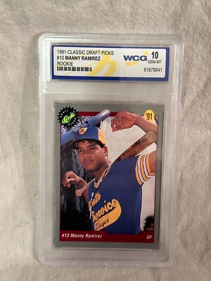 1991 Classic Draft Picks #10 Manny Ramirez WGC MINT 10 Cleveland Indians