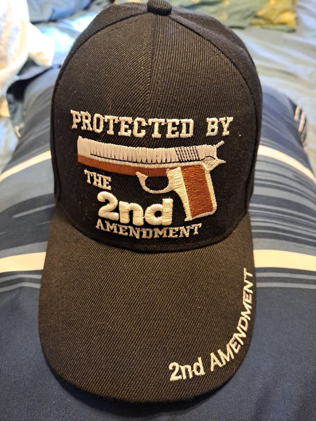 Protected 2nd Amendment Embroidered Hat Cap OSFM … - image 1