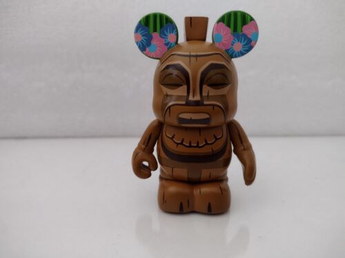 DISNEY MICKEY TIKI MOHAWK PARK EXCLUSIVE VINYLMATION 3" POSABLE WOOD MENEHUNE - Picture 2 of 13