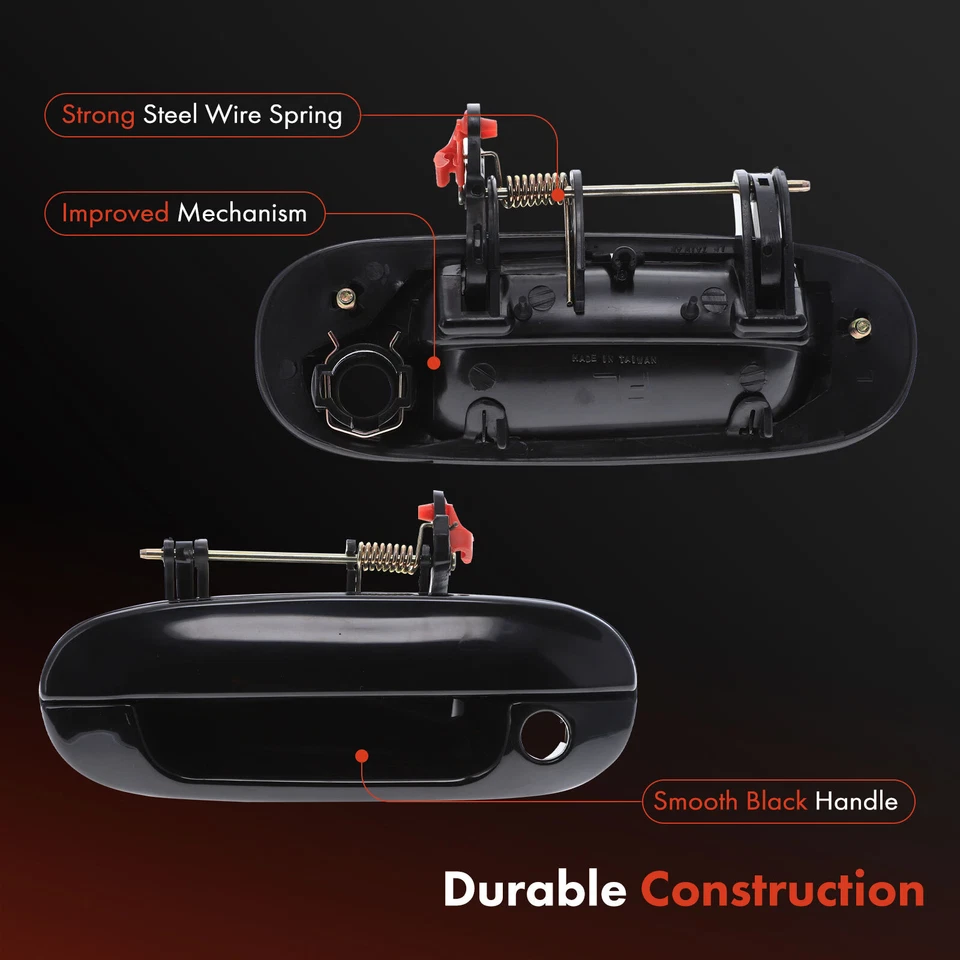 Черная ручка внешней двери переднего водителя с отверстием для ключа для GMC Envoy XL Saab 9-7x - Изображение 4 из 4