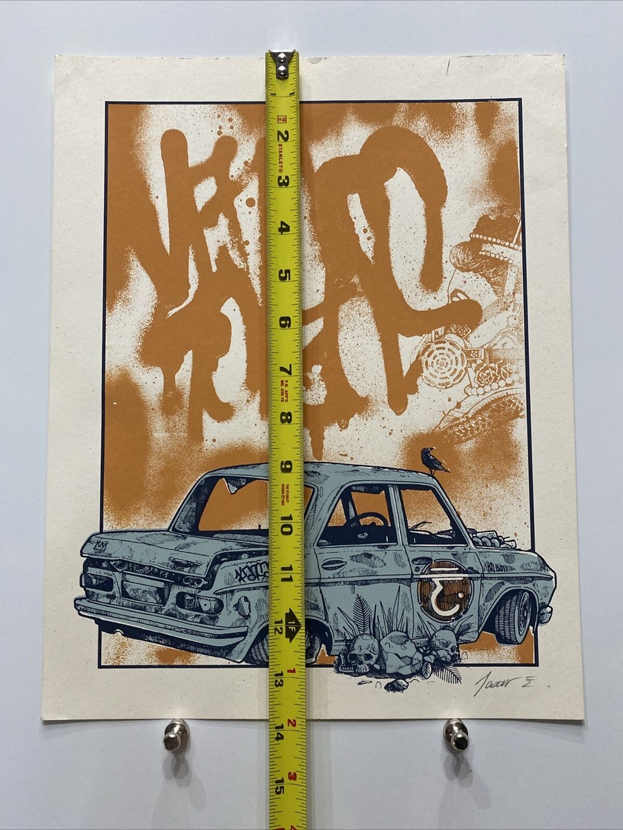 Pop Art Print -signed Jason? - #3 Race Car - Hot Rod -Graffiti