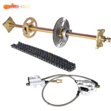 32" Go Kart ATV Rear Live Axle Kit Brake Assembly For Drift Trike Go Kart