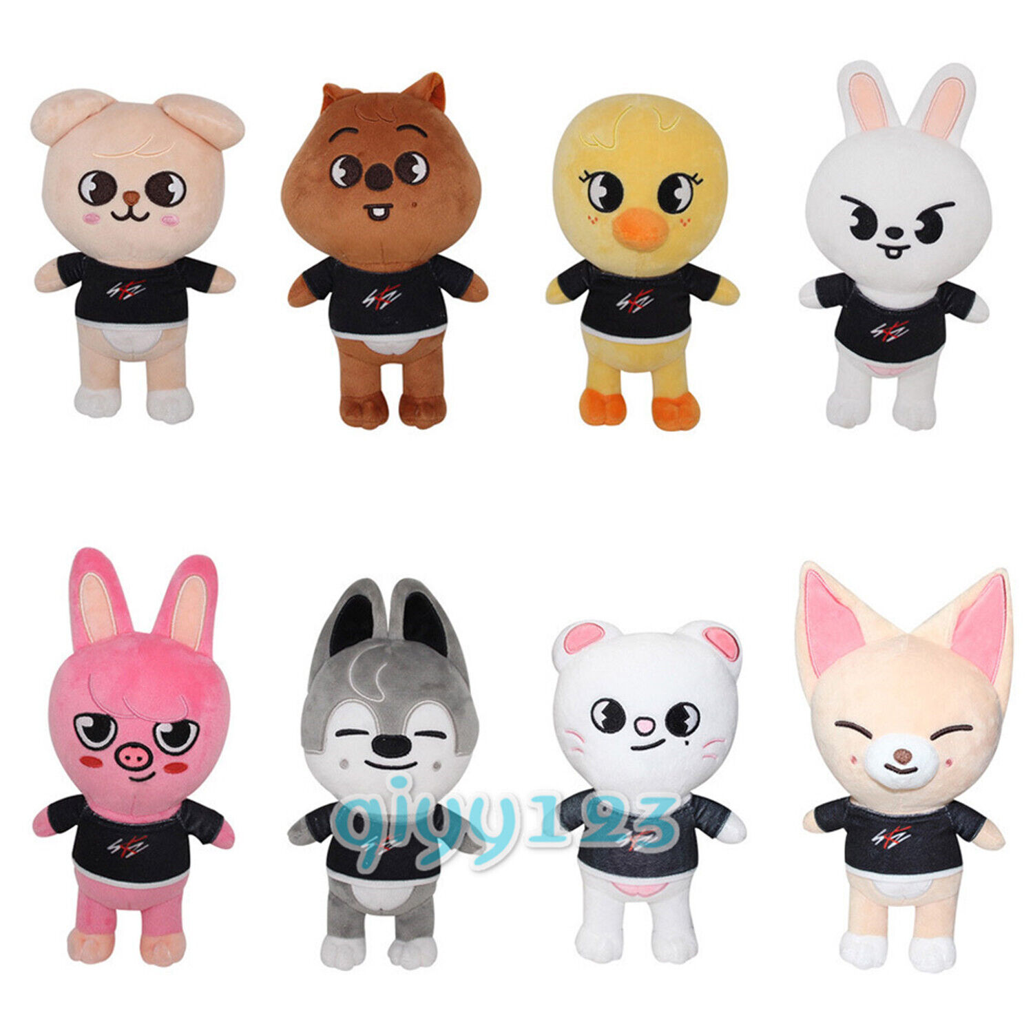 Lot de 2 poupées en peluche Stray Kid de 21,1 cm, jouets en peluche pour  enfants et fans (chiot + Quokka) : : Jeux et Jouets