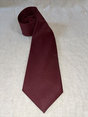 Pierre Balmain burgundy extra long tie