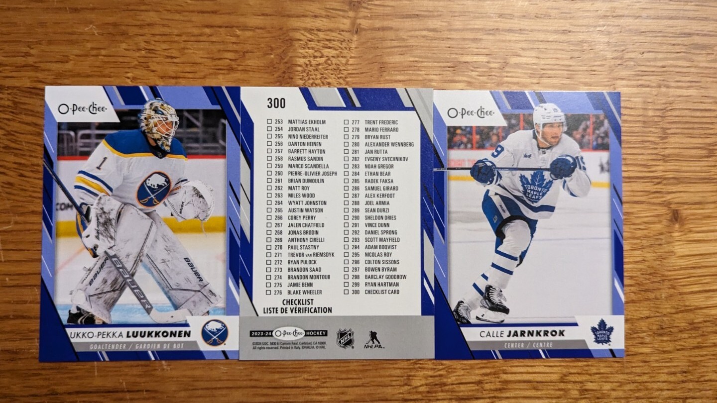 2023-24 O-Pee-Chee OPC Hockey Complete your set YOU PICK BLUE BORDER #251-500