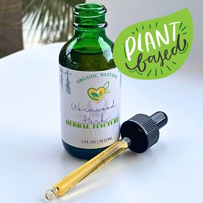 Wormwood Herb Tincture (Artemisia) Natural | Parasite & Digestive Cleanse| 2oz