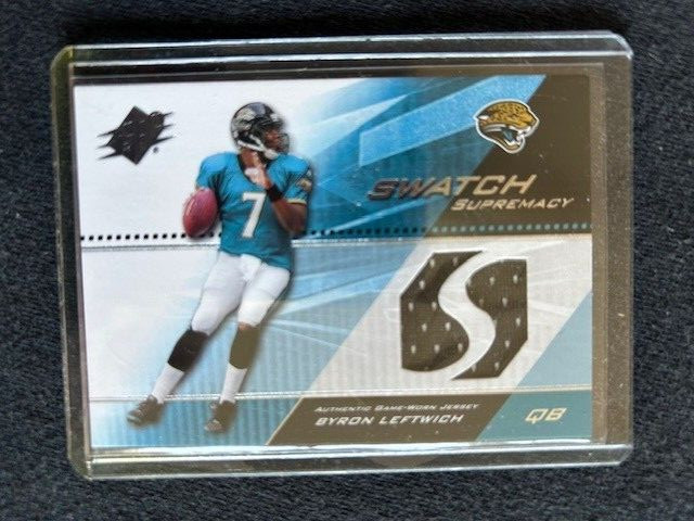 Byron Leftwich  Certified Game Used  JERSEY Card