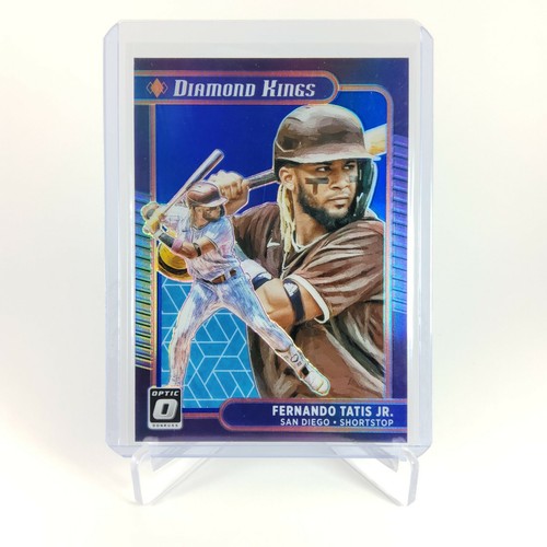 Donruss Optic 2021 azul paralelo DK Fernando Tatis Jr. #27 SN 62/75 Plus base DK - Imagen 3 de 6