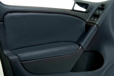 Fits 2010-2014 Vw Gti Golf Mk6 Pvc Leather Armrest Door Panel Cover Black