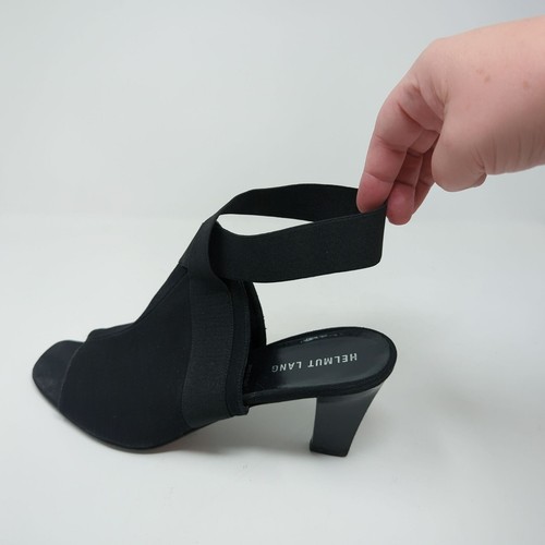 Vintage Helmut Lang schwarze Heels 9,5 offene Zehenpartie - Bild 8 von 13