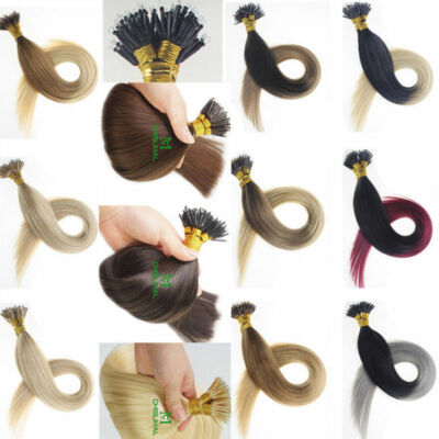 50S 40-55cm Nanoring Remy Hair Extensions Echthaar Strähnen Haarverlängerung