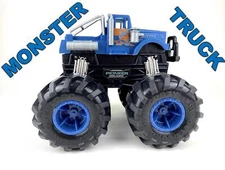 Monster Semi Truck Blue, Big Semi Monster Truck Toy 10 inch, Semi Truck Monster