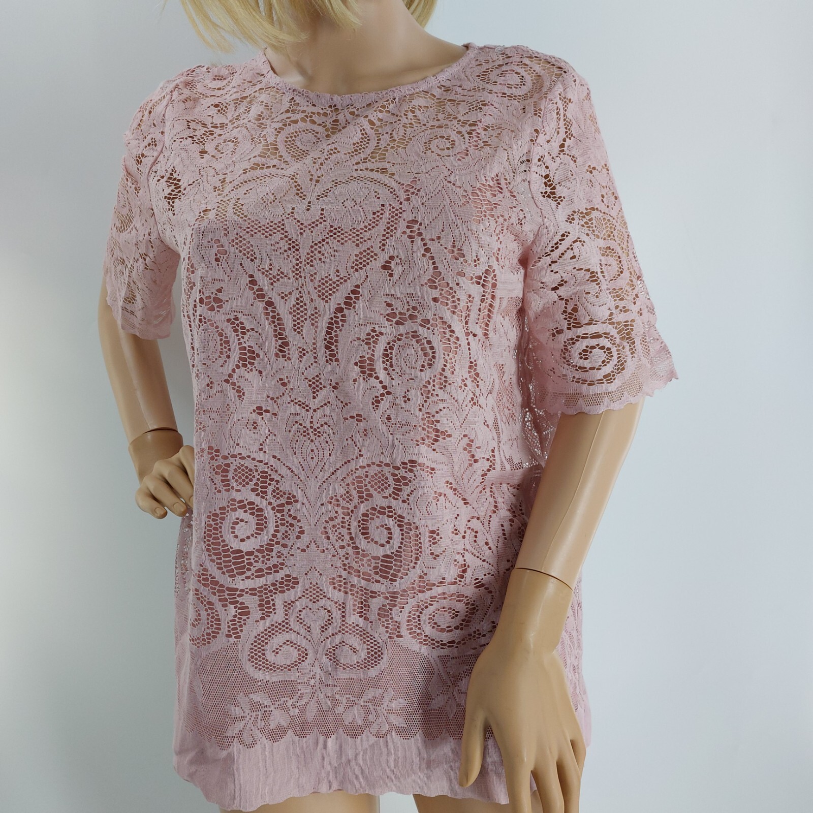 Hobbs Size 12 Top pink Lace Limited Edition  occasion rrp£149