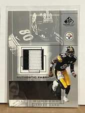 Plaxico Burress 2001 Upper Deck SP Game Used Authentic 2 Color Jersey Patch #PB