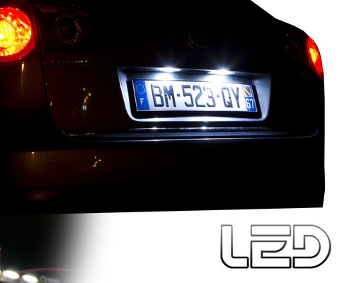  Pour EOS  2 Ampoules LED Blanc Plaque d'immatriculation Résistances Anti erreur - Photo 1/3